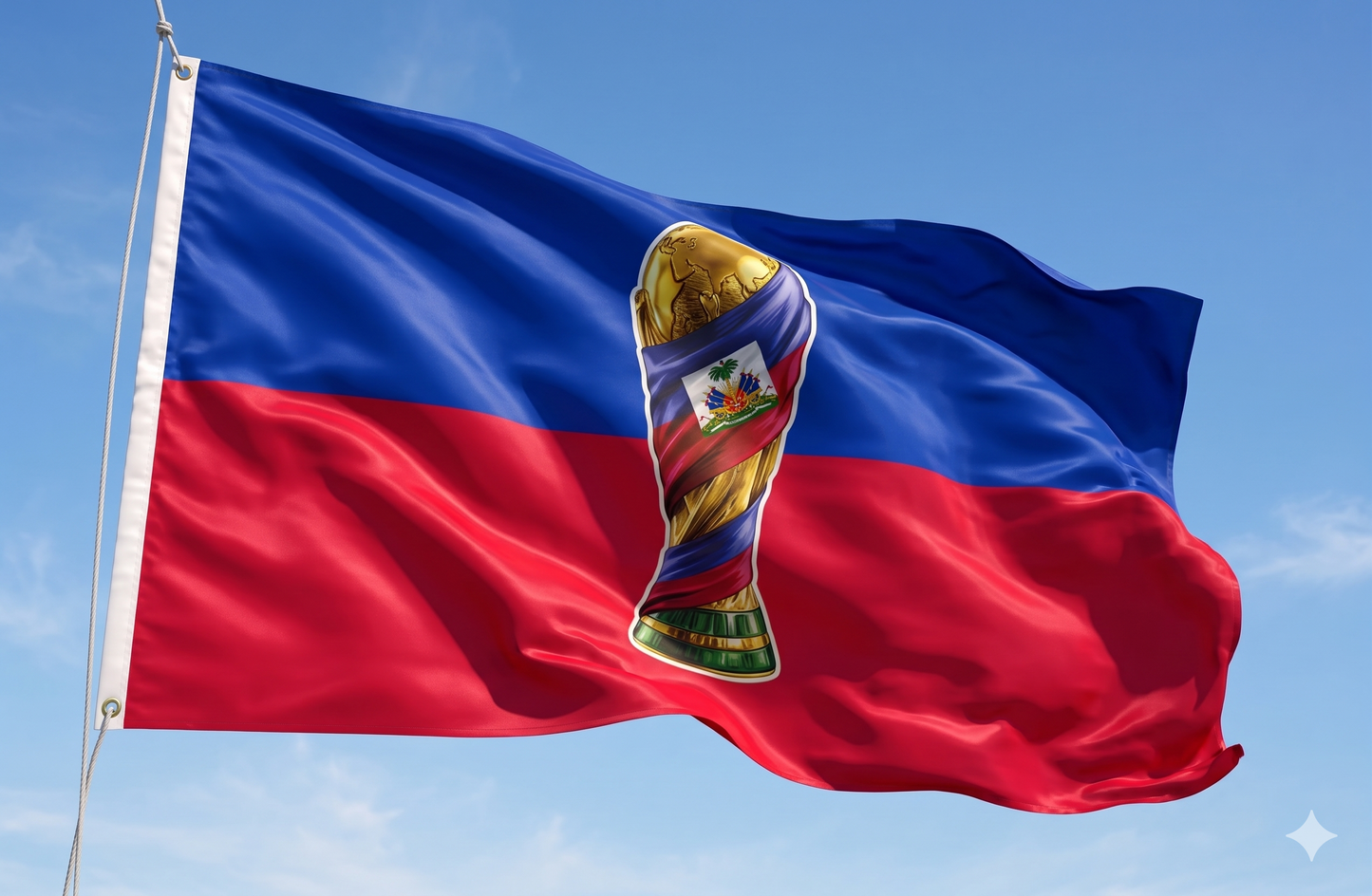 Haiti XL Flag Mondyal 3 X 5 FT